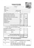 FICHE LICENCE 2026